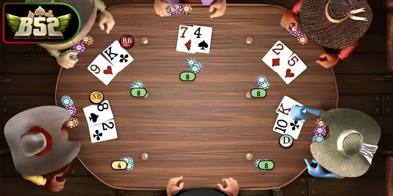 Poker B52 - Trải Nghiệm Đấu Trí Với Nhiều Chiến Thuật 3 Xử lý khi nhiều đối thủ cùng tham gia