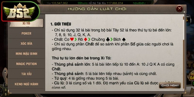 Xì Tố B52 - Tựa Game Đổi Thưởng Đẳng Cấp Nhất Năm 2026 2 Đánh giá độ mạnh yếu của các tụ